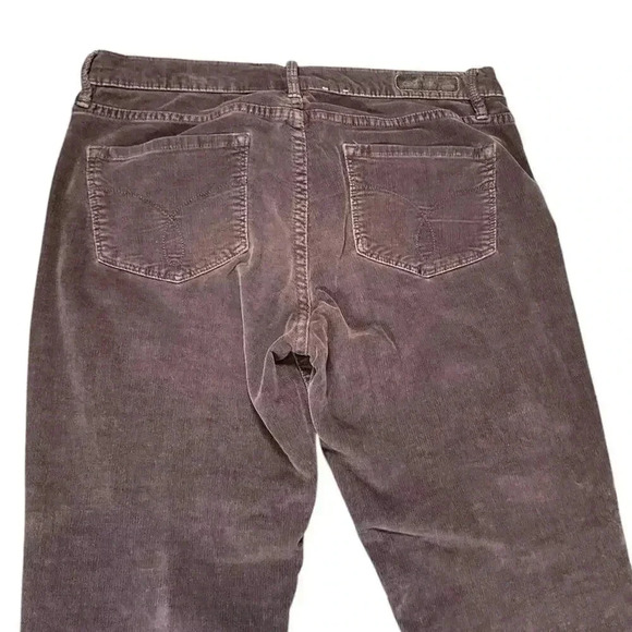 Y2K Calvin Klein Women's Straight Size Leg Size 8 Brown Corduroy Grunge - Picture 10 of 10